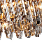 NL9502BR/SM9 Kaffer 24 Light Round Pendant Brass Smoke