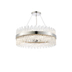 NL9502PN/CL9 Kaffer 24 Light Round Pendant Polished Nickel Clear