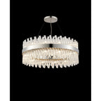 NL9502PN/CL9 Kaffer 24 Light Round Pendant Polished Nickel Clear