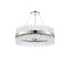NL9502PN/CL9 Kaffer 24 Light Round Pendant Polished Nickel Clear