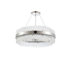 NL9502PN/CL9 Kaffer 24 Light Round Pendant Polished Nickel Clear