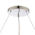 NL9502PN/CL9 Kaffer 24 Light Round Pendant Polished Nickel Clear