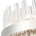 NL9502PN/CL9 Kaffer 24 Light Round Pendant Polished Nickel Clear