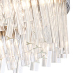 NL9502PN/CL9 Kaffer 24 Light Round Pendant Polished Nickel Clear
