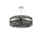 NL9502PN/SM9 Kaffer 24 Light Round Pendant Polished Nickel Smoke