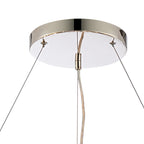 NL9502PN/SM9 Kaffer 24 Light Round Pendant Polished Nickel Smoke