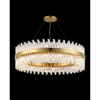 NL9504BR/CL9 Kaffer 32 Light Round Pendant Brass Clear