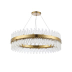 NL9504BR/CL9 Kaffer 32 Light Round Pendant Brass Clear