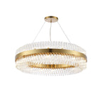 NL9504BR/CL9 Kaffer 32 Light Round Pendant Brass Clear
