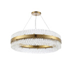 NL9504BR/CL9 Kaffer 32 Light Round Pendant Brass Clear