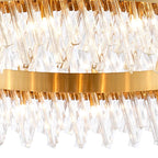 NL9504BR/CL9 Kaffer 32 Light Round Pendant Brass Clear