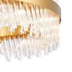 NL9504BR/CL9 Kaffer 32 Light Round Pendant Brass Clear