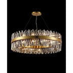 NL9504BR/SM9 Kaffer 32 Light Round Pendant Brass Smoke