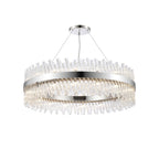 NL9504PN/CL9 Kaffer 32 Light Round Pendant Polished Nickel Clear