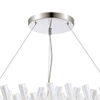 NL9504PN/CL9 Kaffer 32 Light Round Pendant Polished Nickel Clear