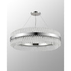 NL9504PN/CL9 Kaffer 32 Light Round Pendant Polished Nickel Clear