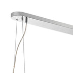 NL9506PN/AM9 Kaffer 24 Light Oblong Pendant Polished Nickel Amber
