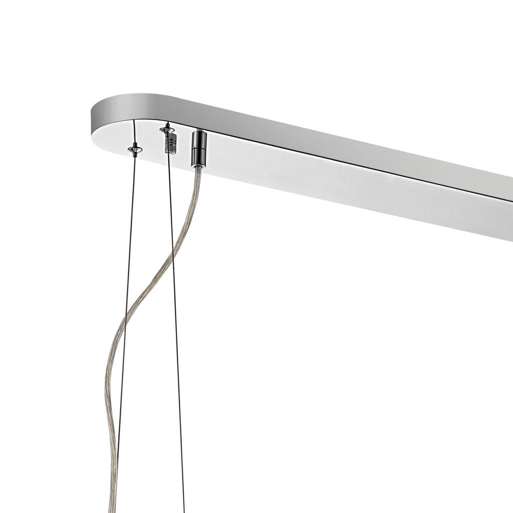 NL9506PN/CL9 Kaffer 24 Light Oblong Pendant Polished Nickel Clear
