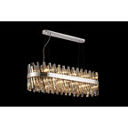 NL9506PN/SM9 Kaffer 24 Light Oblong Pendant Polished Nickel Smoke