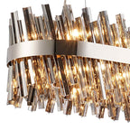 NL9506PN/SM9 Kaffer 24 Light Oblong Pendant Polished Nickel Smoke
