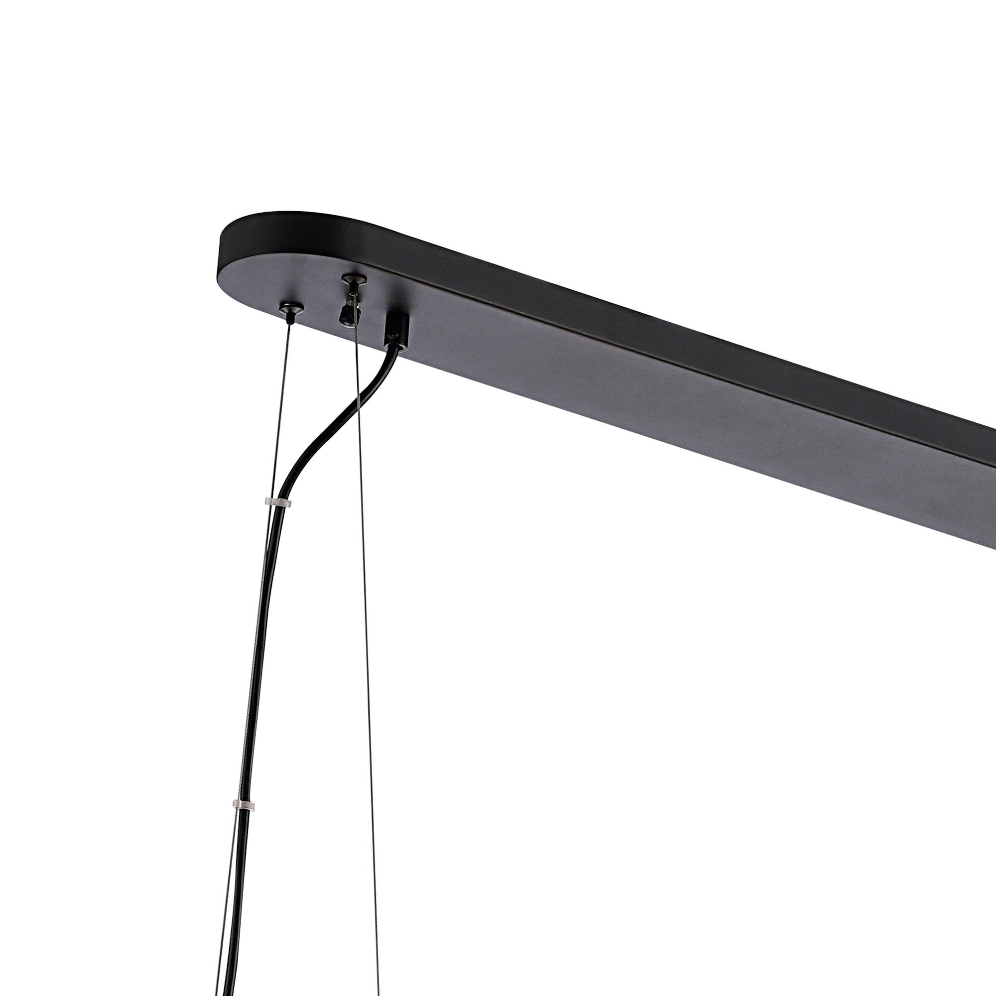 NL9508BL/SM9 Kaffer 36 Light Oblong Pendant Satin Black Smoke