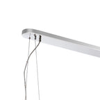 NL9508PN/AM9 Kaffer 36 Light Oblong Pendant Polished Nickel Amber