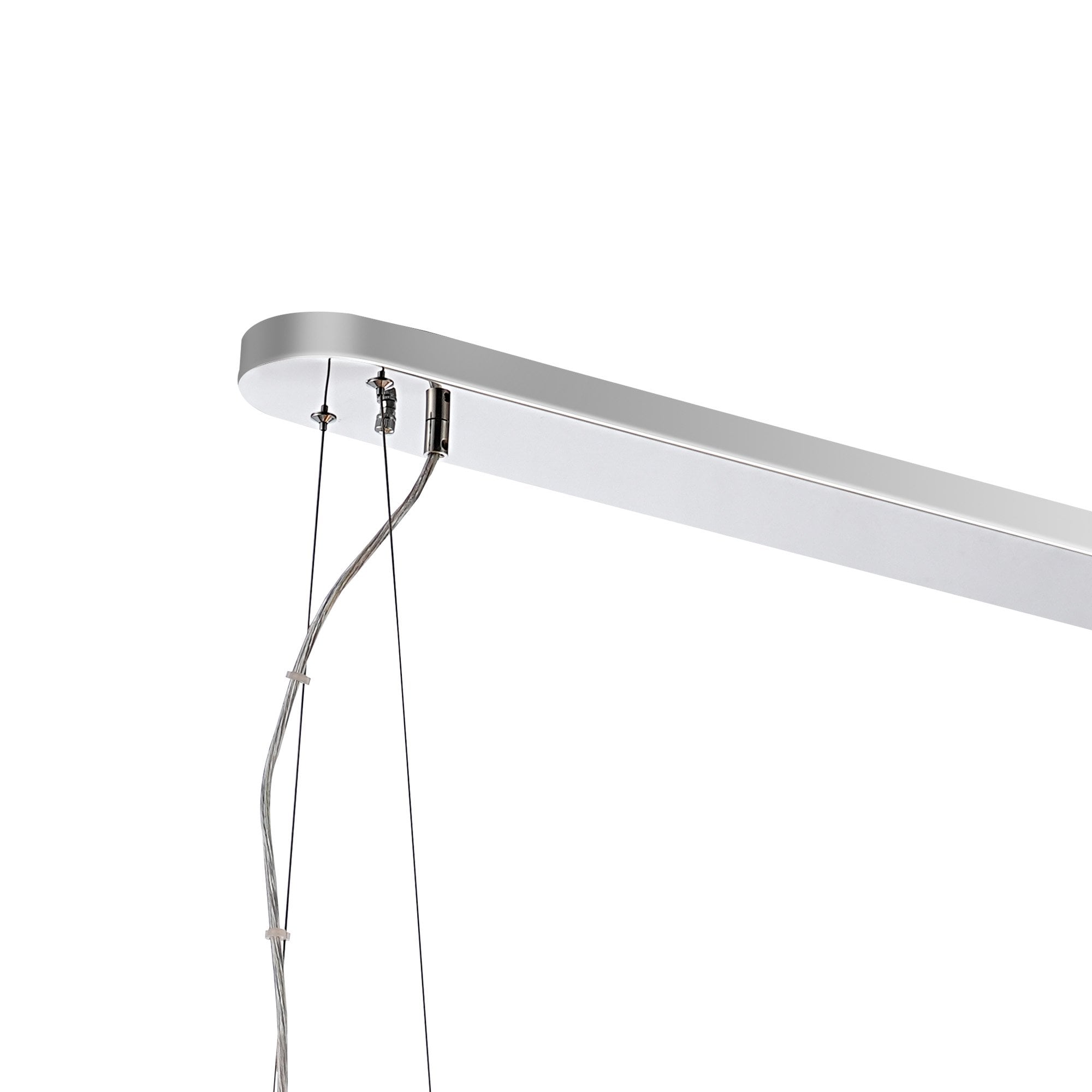 NL9508PN/AM9 Kaffer 36 Light Oblong Pendant Polished Nickel Amber