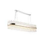 NL9508PN/CL9 Kaffer 36 Light Oblong Pendant Polished Nickel Clear