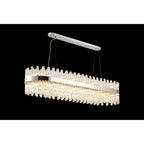 NL9508PN/CL9 Kaffer 36 Light Oblong Pendant Polished Nickel Clear