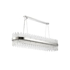 NL9508PN/CL9 Kaffer 36 Light Oblong Pendant Polished Nickel Clear