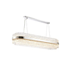 NL9508PN/CL9 Kaffer 36 Light Oblong Pendant Polished Nickel Clear