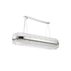 NL9508PN/CL9 Kaffer 36 Light Oblong Pendant Polished Nickel Clear