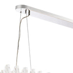 NL9508PN/CL9 Kaffer 36 Light Oblong Pendant Polished Nickel Clear