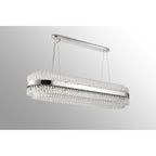 NL9508PN/CL9 Kaffer 36 Light Oblong Pendant Polished Nickel Clear