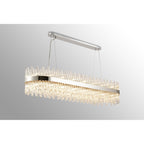 NL9508PN/CL9 Kaffer 36 Light Oblong Pendant Polished Nickel Clear