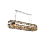 NL9508PN/SM9 Kaffer 36 Light Oblong Pendant Polished Nickel Smoke