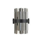NL9510BL/SM9 Kaffer 4 Light Wall Light Satin Black Smoke