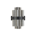 NL9510BL/SM9 Kaffer 4 Light Wall Light Satin Black Smoke
