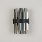 NL9510BL/SM9 Kaffer 4 Light Wall Light Satin Black Smoke