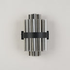 NL9510BL/SM9 Kaffer 4 Light Wall Light Satin Black Smoke