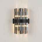 NL9510BL/SM9 Kaffer 4 Light Wall Light Satin Black Smoke