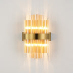 NL9510BR/AM9 Kaffer 4 Light Wall Light Brass Amber