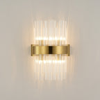 NL9510BR/CL9 Kaffer 4 Light Wall Light Brass Clear