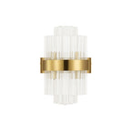 NL9510BR/CL9 Kaffer 4 Light Wall Light Brass Clear