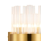NL9510BR/CL9 Kaffer 4 Light Wall Light Brass Clear