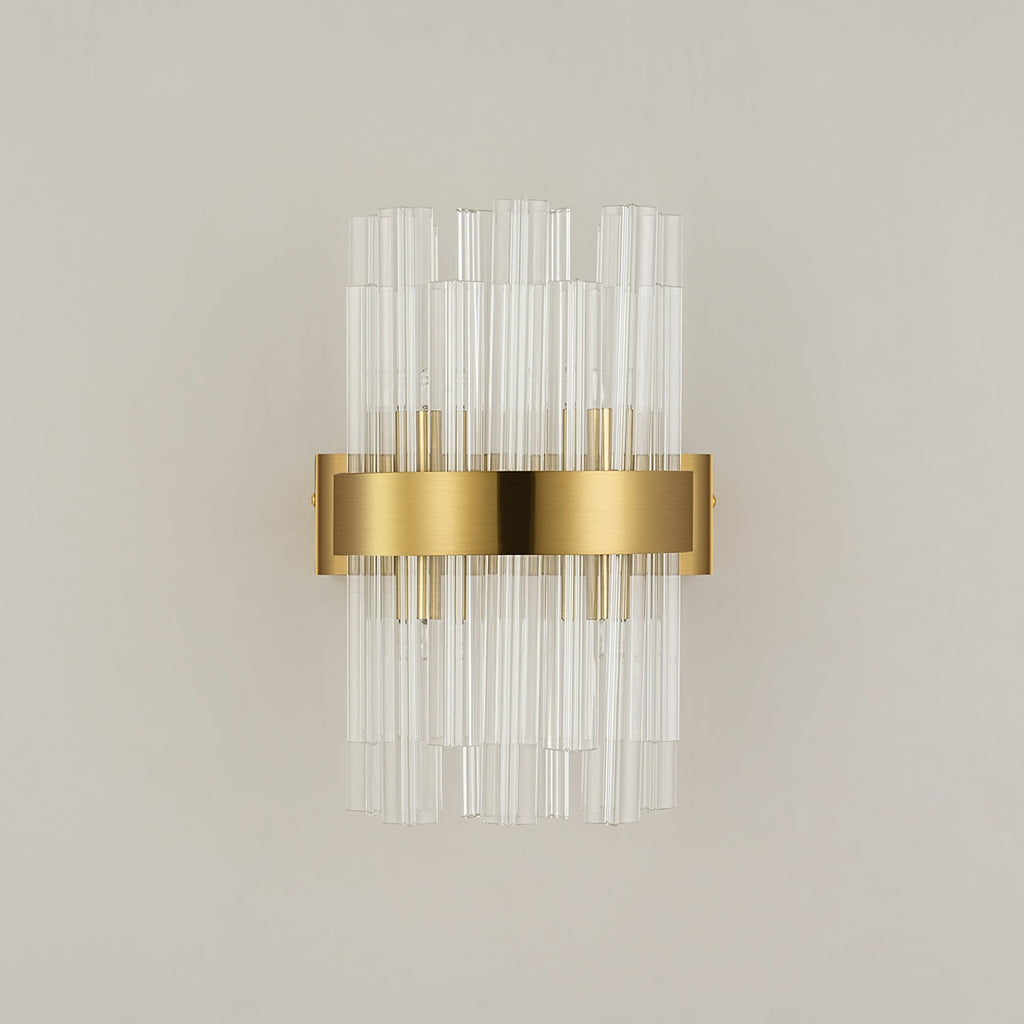 NL9510BR/CL9 Kaffer 4 Light Wall Light Brass Clear