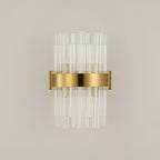 NL9510BR/CL9 Kaffer 4 Light Wall Light Brass Clear
