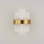 NL9510BR/CL9 Kaffer 4 Light Wall Light Brass Clear