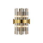 NL9510BR/SM9 Kaffer 4 Light Wall Light Brass Smoke