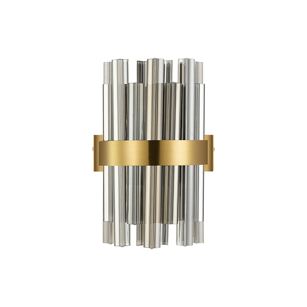 NL9510BR/SM9 Kaffer 4 Light Wall Light Brass Smoke